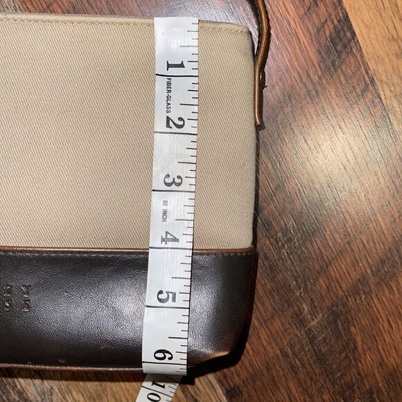 Crazy Horse |A Liz Claiborne Co.| Vintage Canvas & Leather 90’s Shoulder Bag - Picture 12 of 13